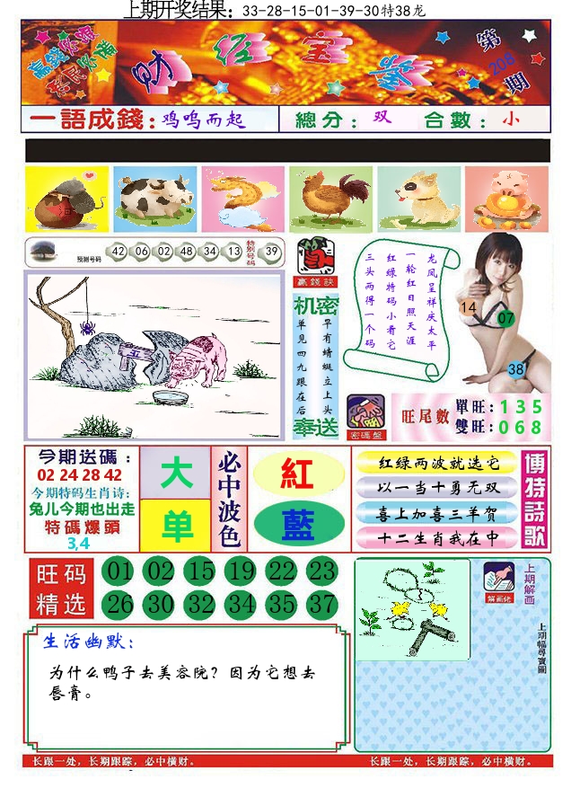 澳门财经宝鉴 第208期