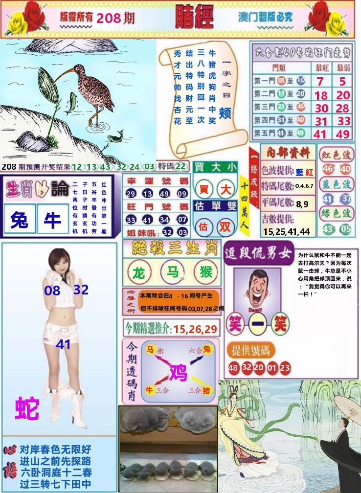 澳门赌经 第208期