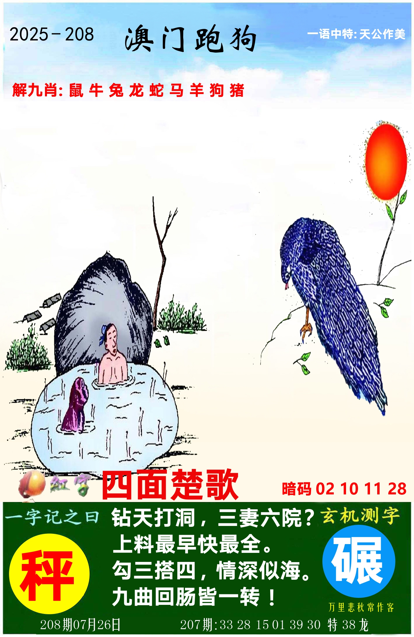 澳门跑狗图 第208期