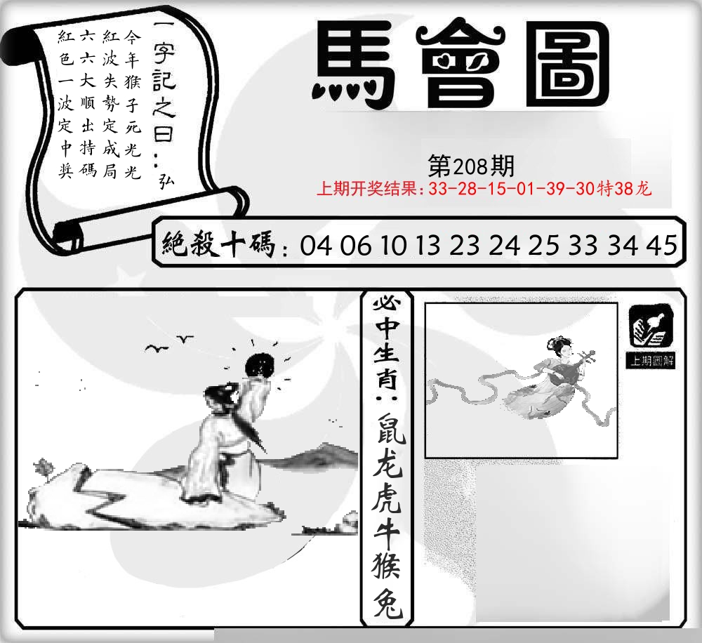 马会图 第208期