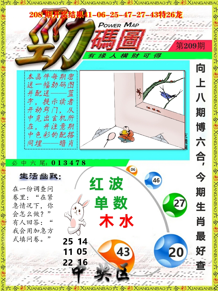 劲码图 第209期