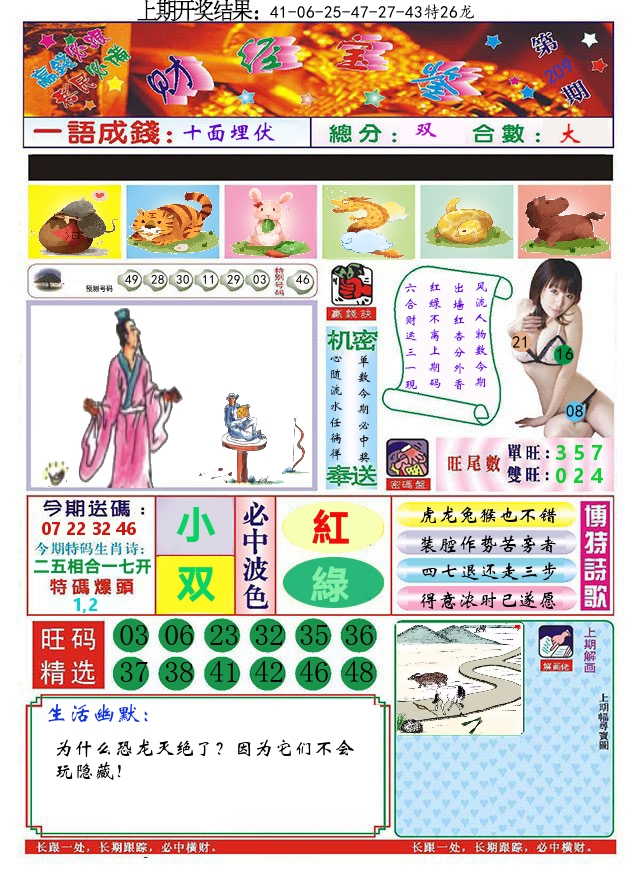 澳门财经宝鉴 第209期
