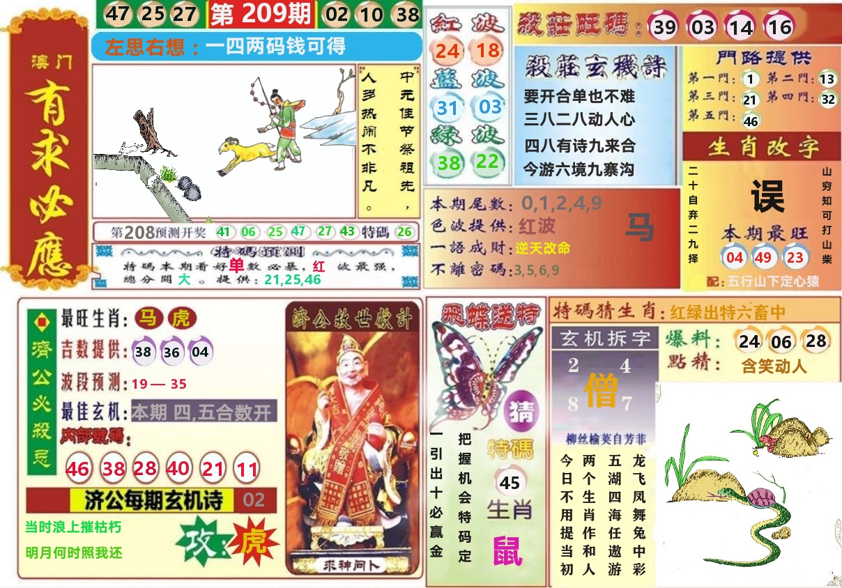 澳门有求必应 第209期