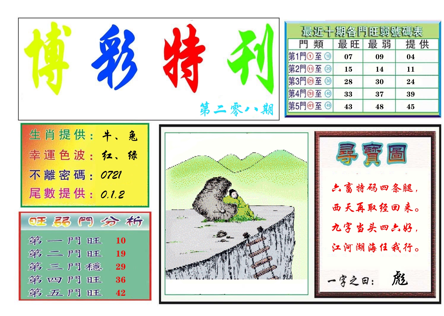 博彩特刊 第209期