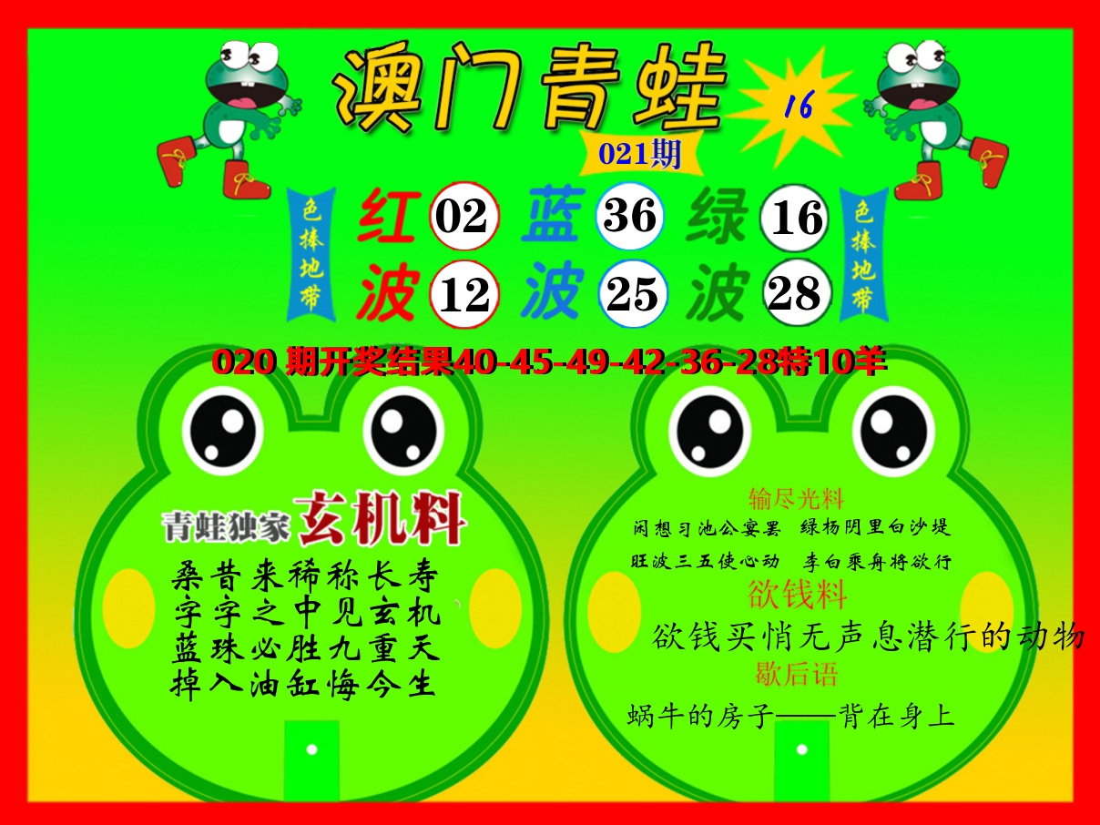青蛙系列16 第21期