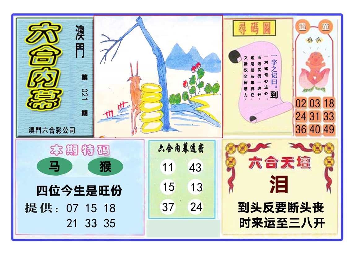 六合内幕 第21期