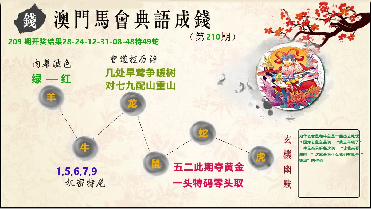 典语成钱 第210期