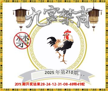 九宫禁肖 第210期