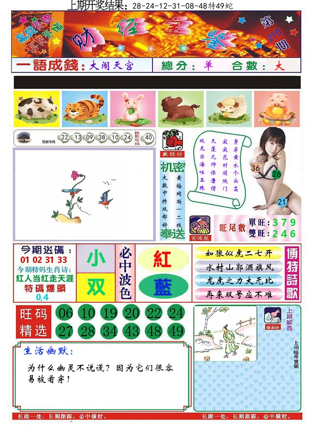 澳门财经宝鉴 第210期