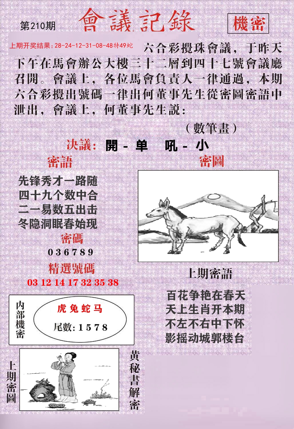 会议记录 第210期