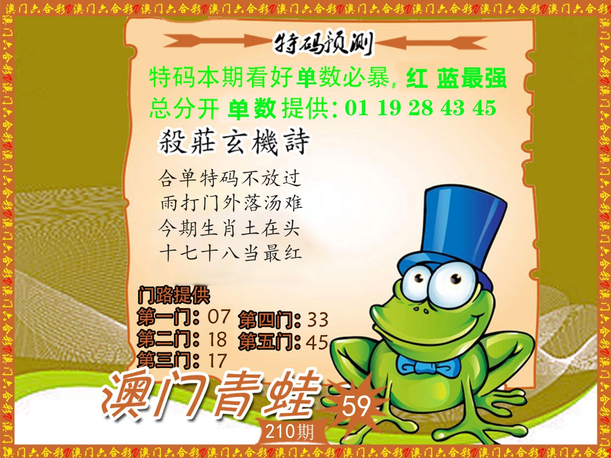 青蛙系列59 第210期