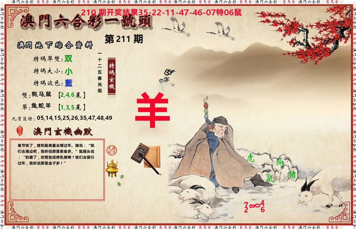 一号头 第211期