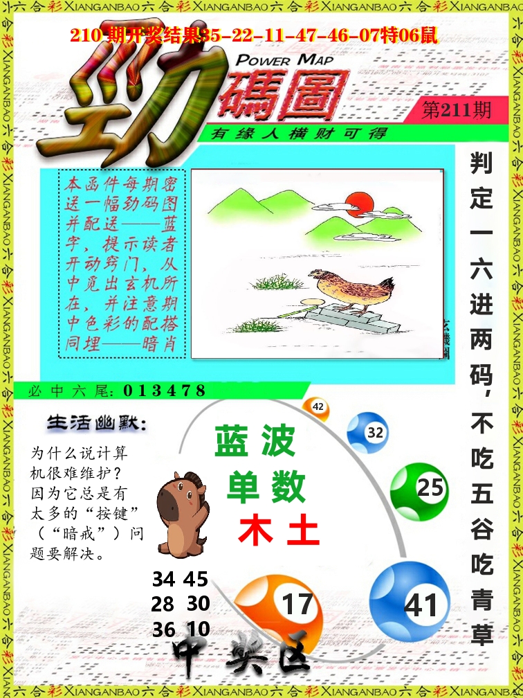 劲码图 第211期