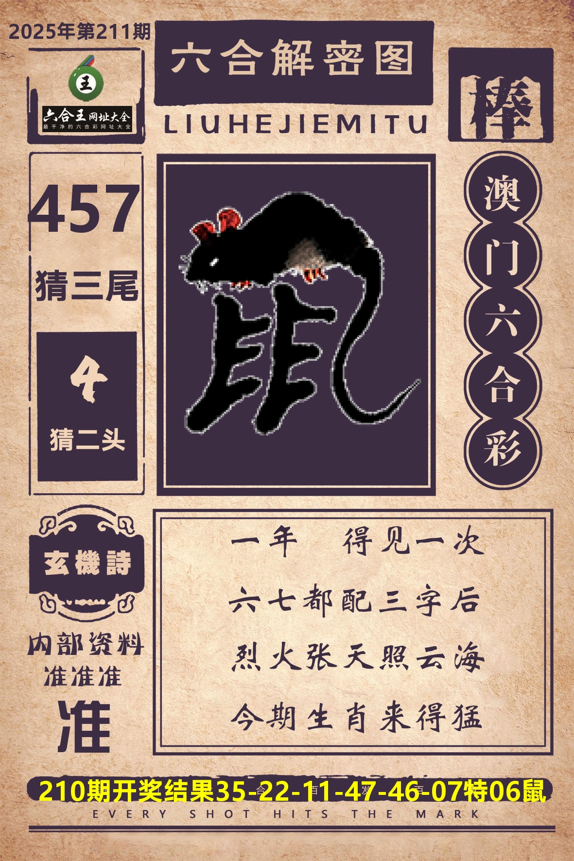 六合王六合解密 第211期