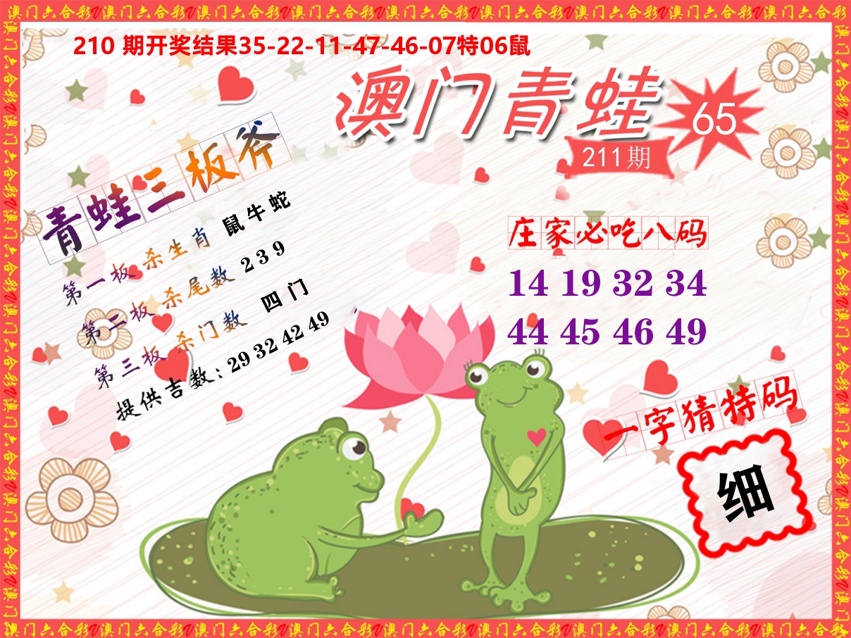 青蛙系列65 第211期