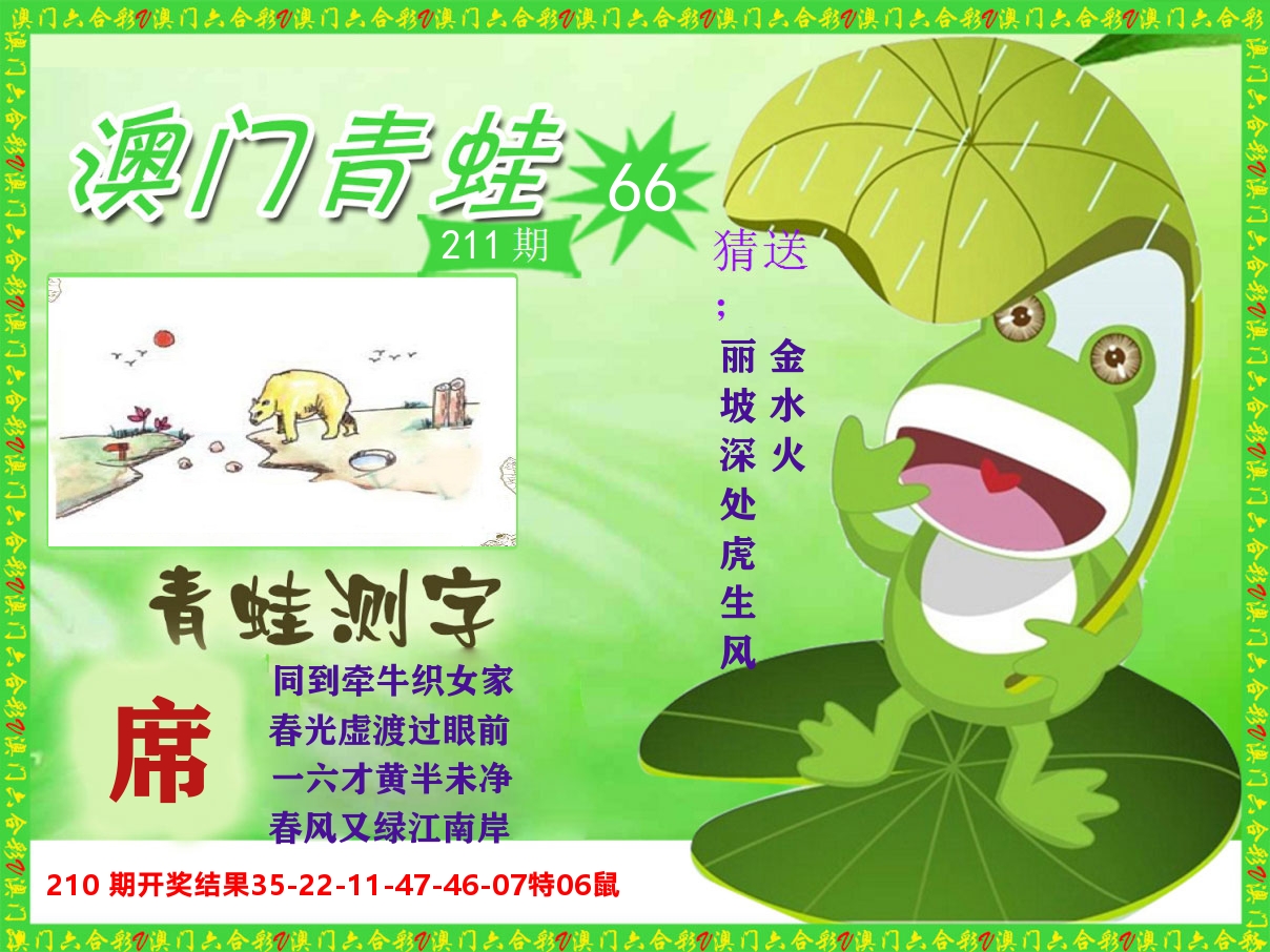 青蛙系列66 第211期