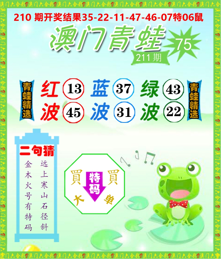 青蛙系列75 第211期