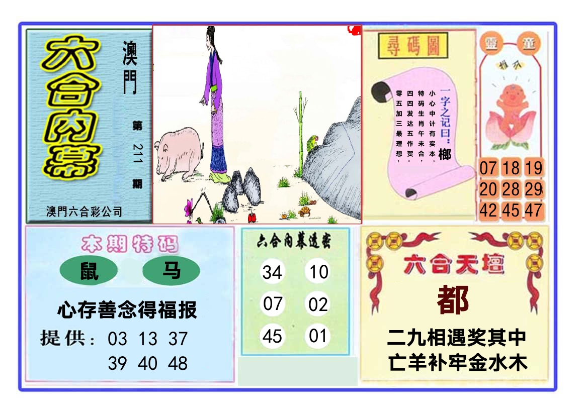 六合内幕 第211期