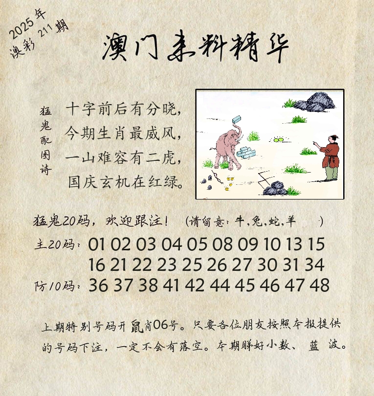 精华来料 第211期