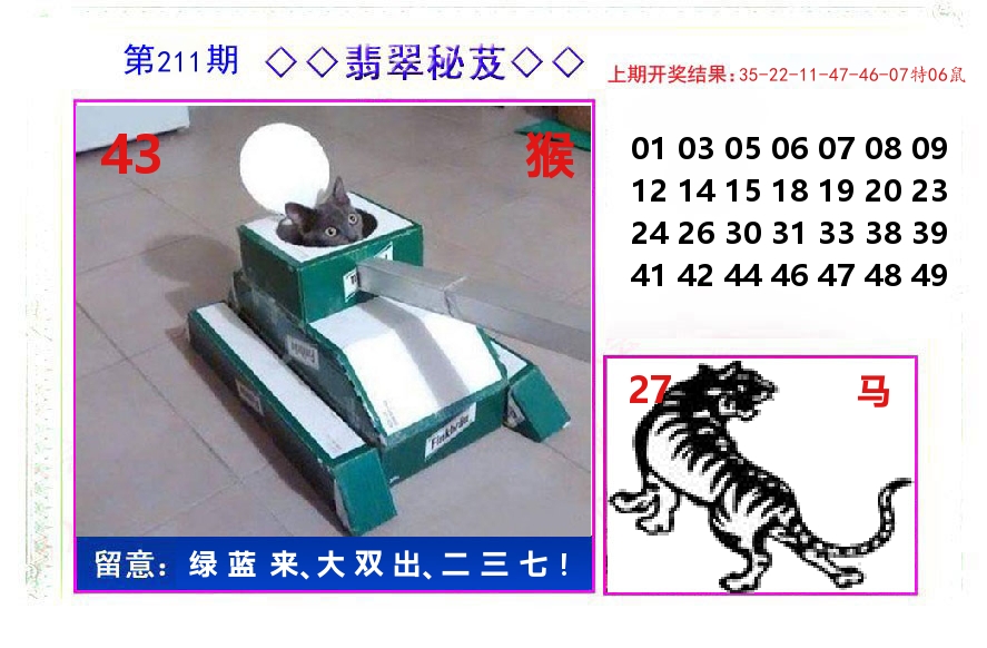 翡翠秘芨 第211期