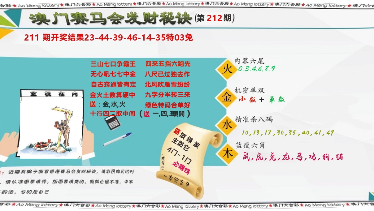发财秘诀 第212期
