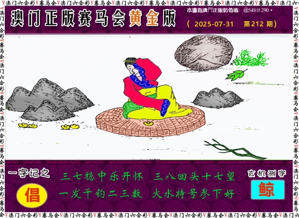 赛马会黄金版 第212期