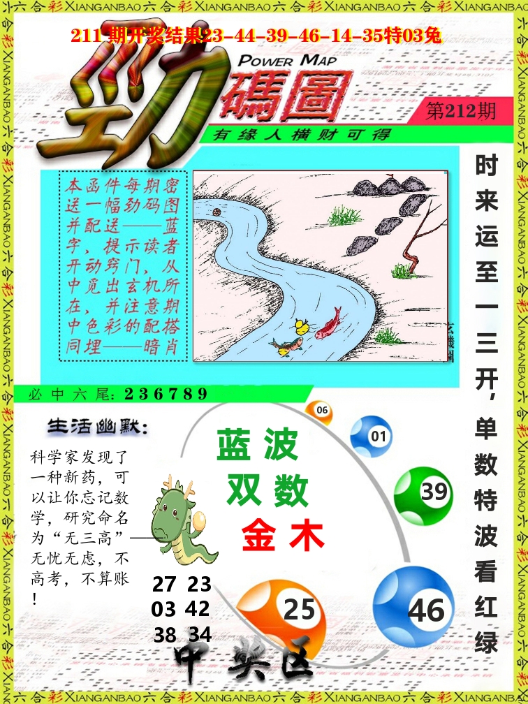劲码图 第212期