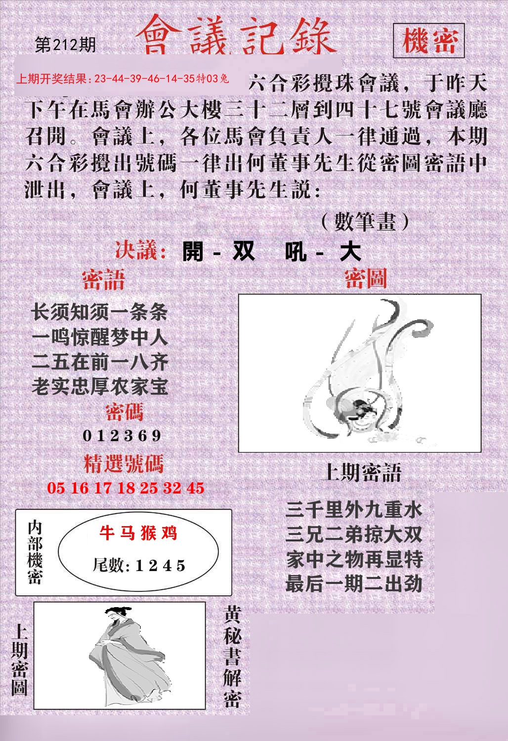 会议记录 第212期
