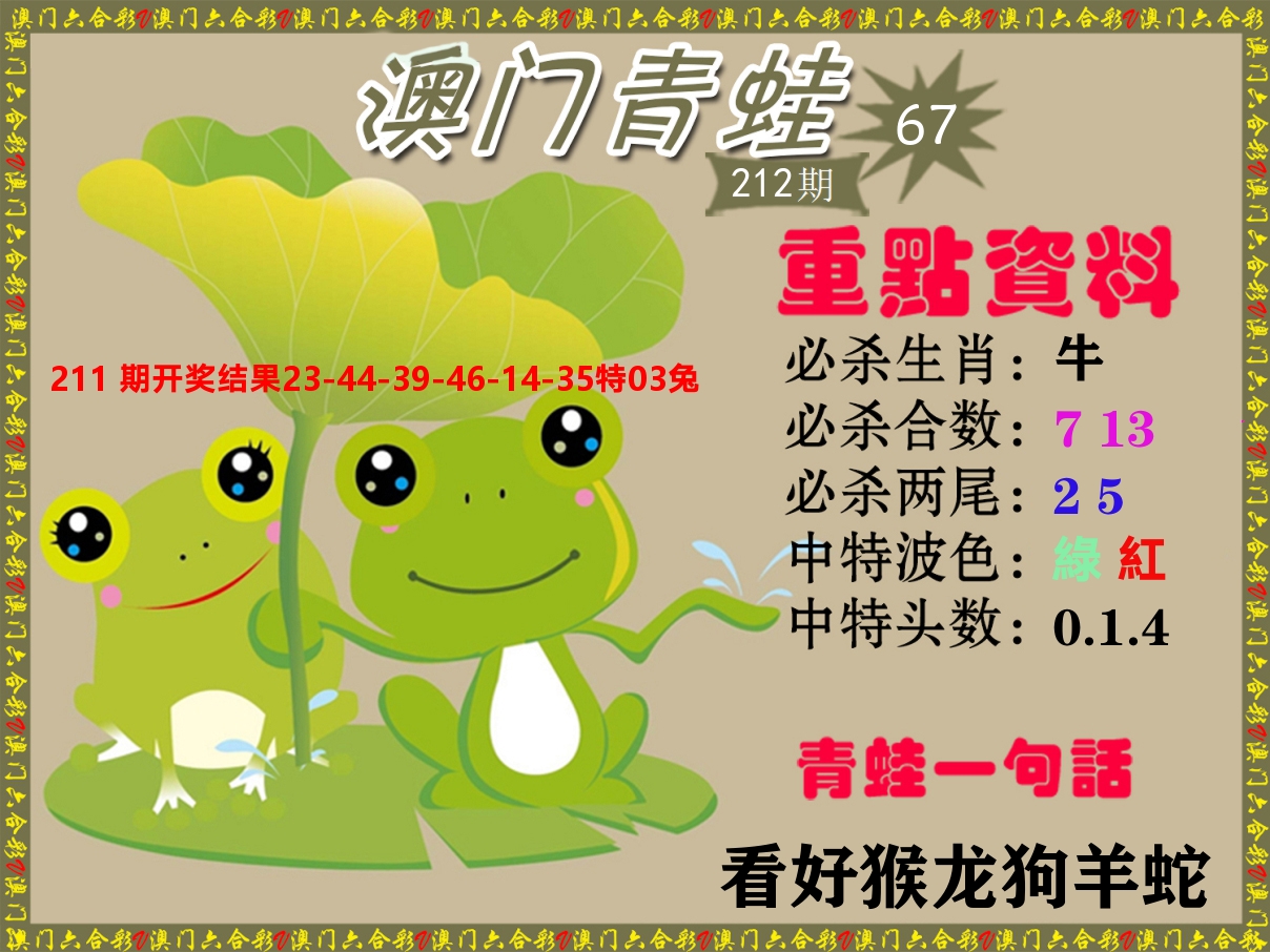 青蛙系列67 第212期