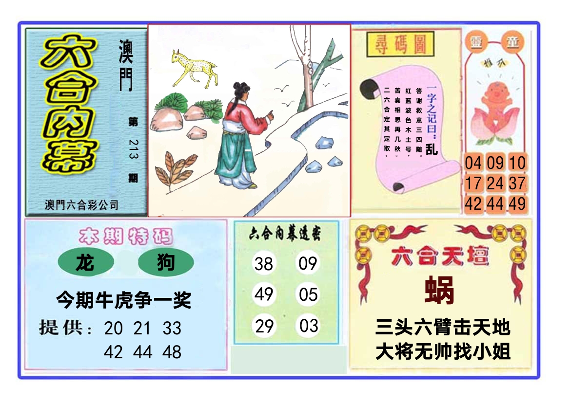六合内幕 第213期