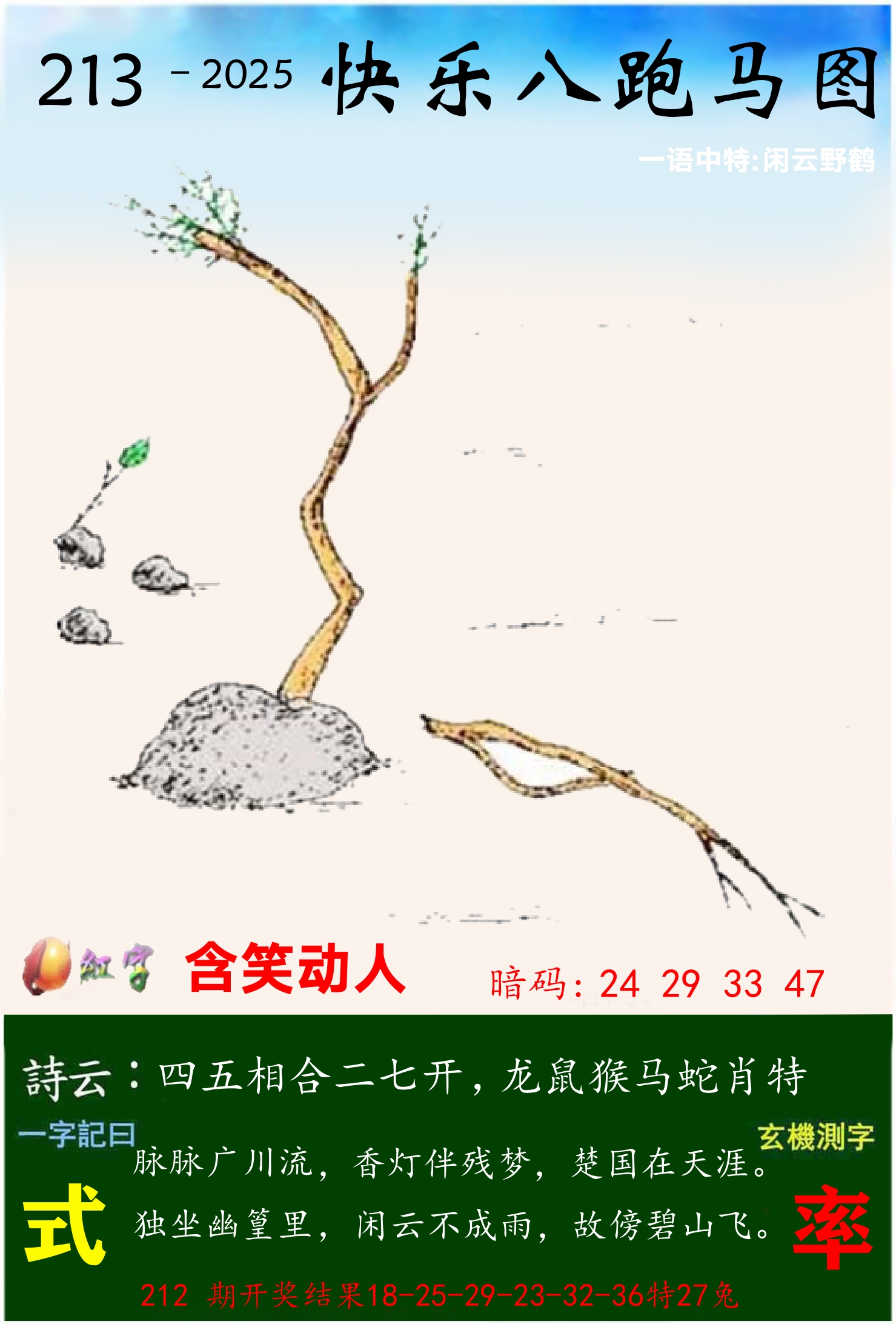 澳门跑马 第213期