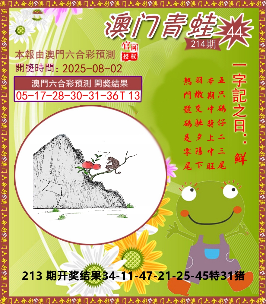 青蛙系列44 第214期