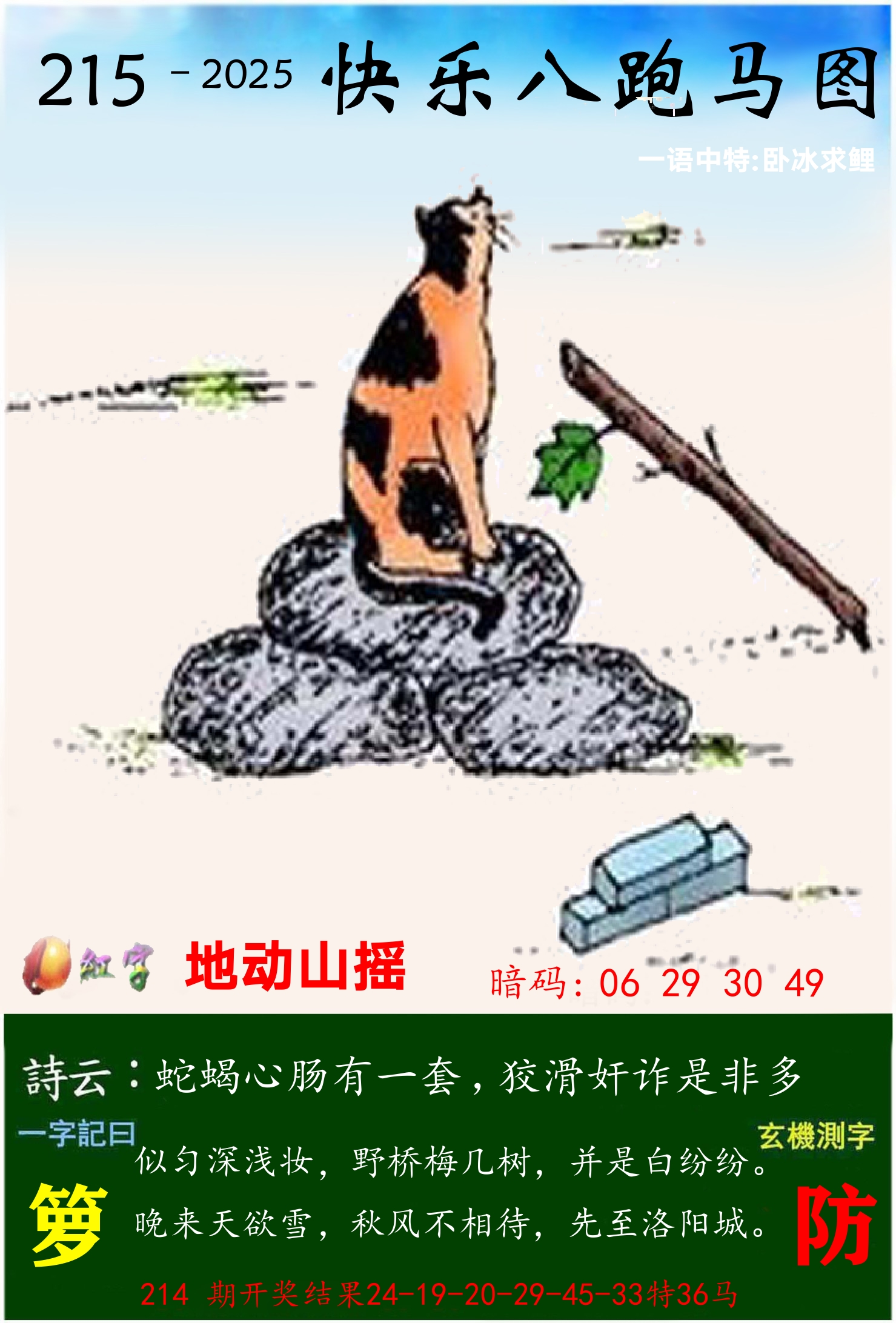 澳门跑马 第215期