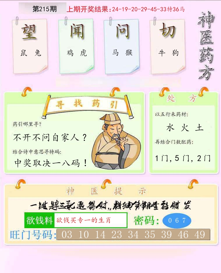 神医药方 第215期
