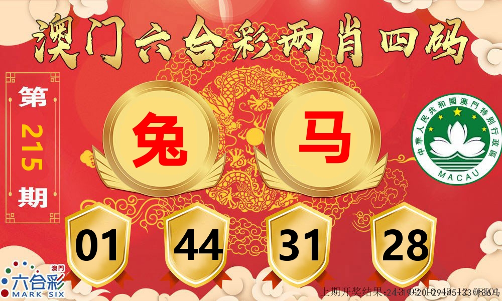 澳门两肖四码 第215期