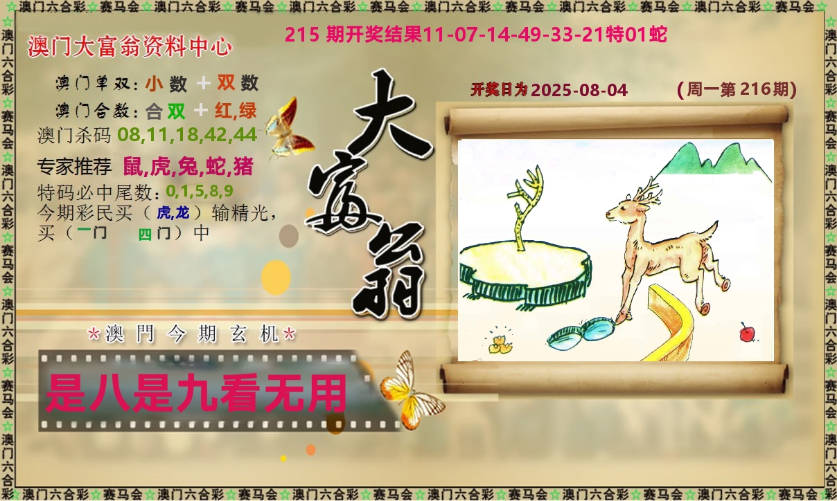 新大富翁 第216期