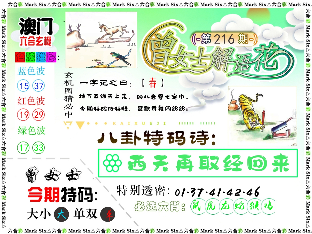 曾女士解语花 第216期