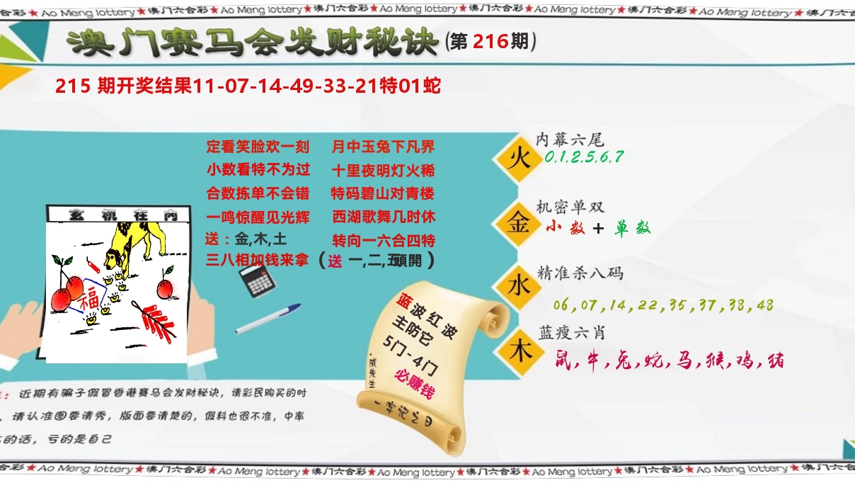 发财秘诀 第216期