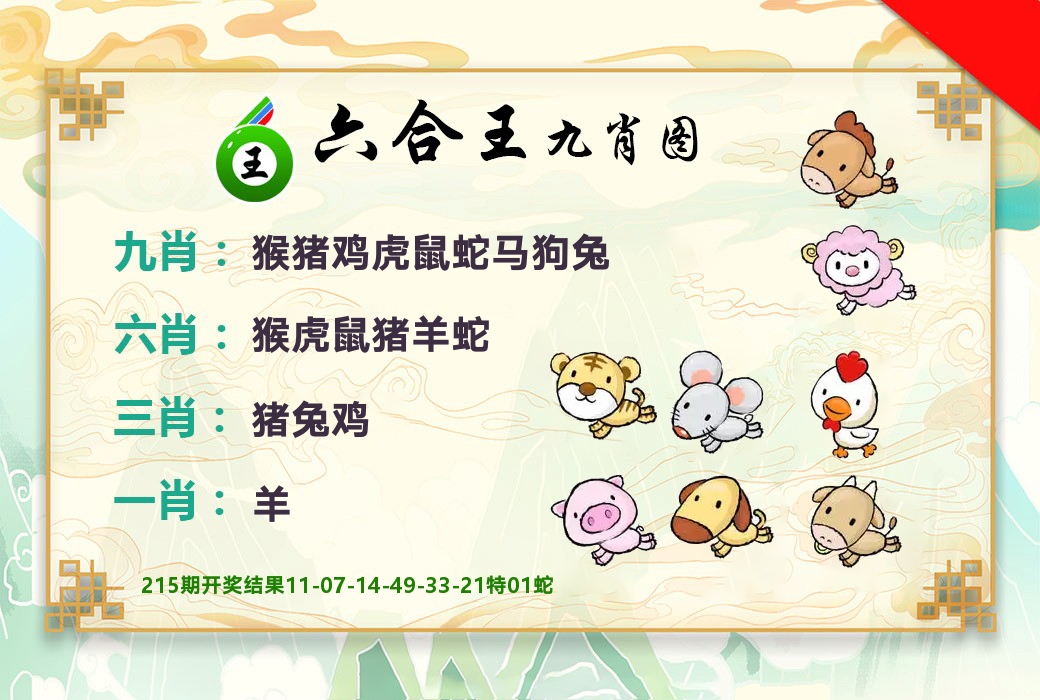 六合王九肖图 第216期