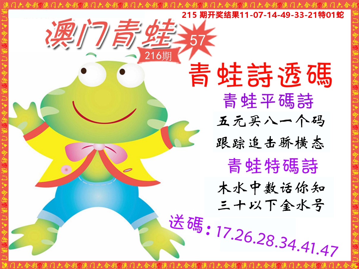 青蛙系列57 第216期