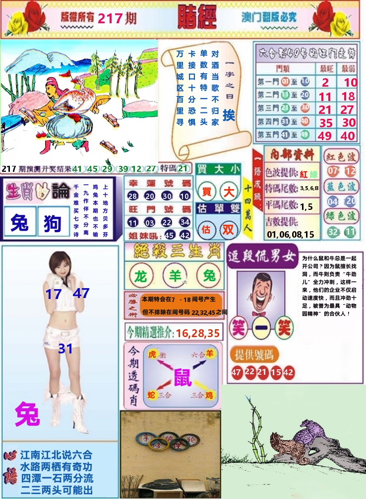 澳门赌经 第217期