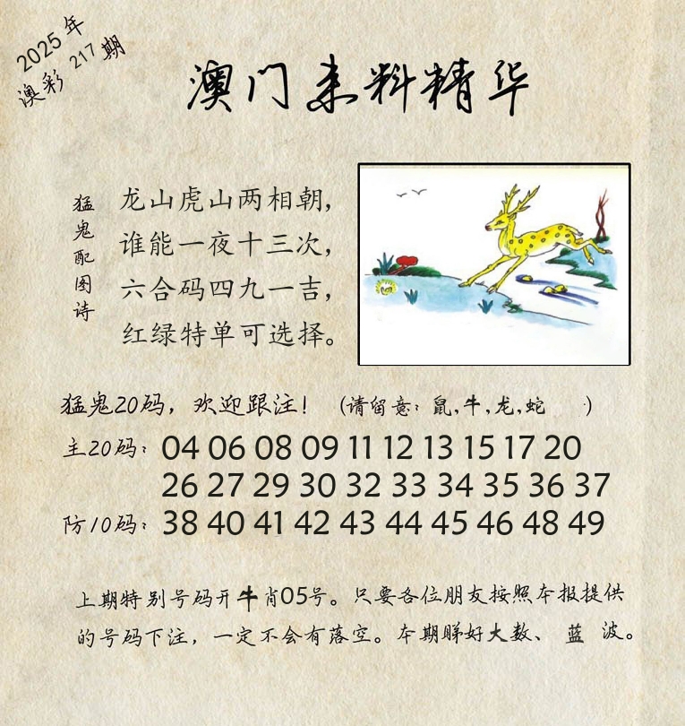 精华来料 第217期