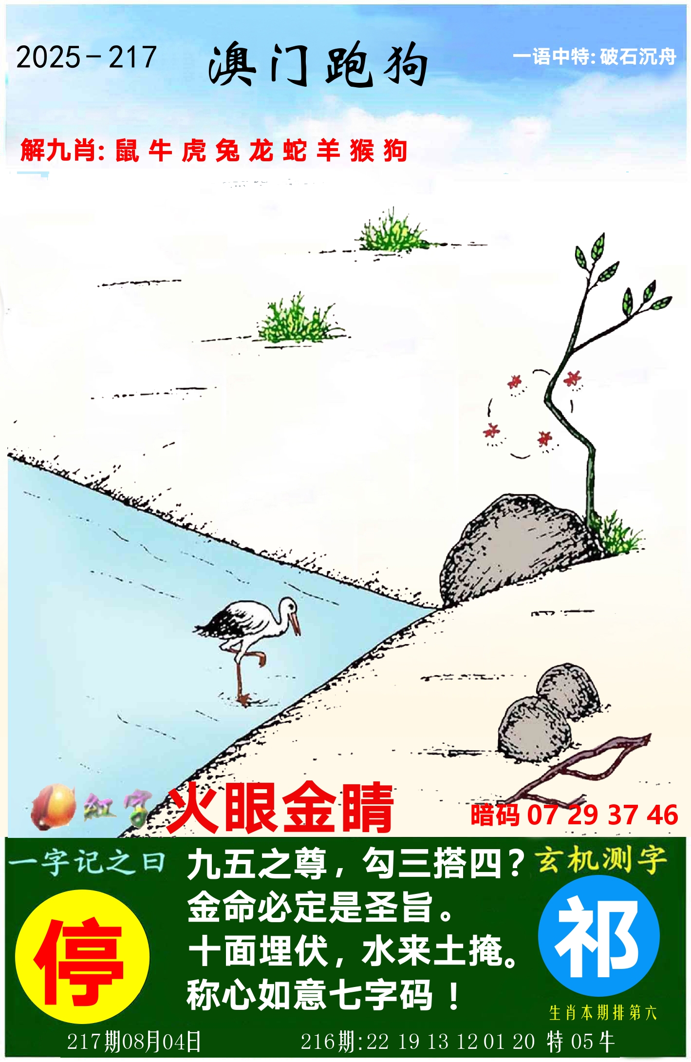 澳门跑狗图 第217期