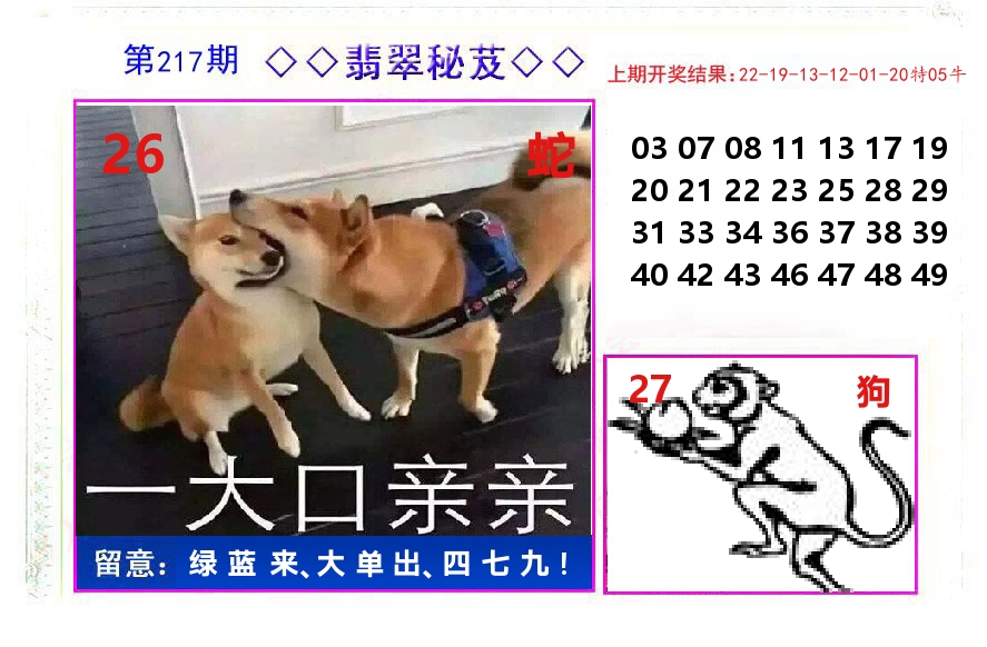翡翠秘芨 第217期