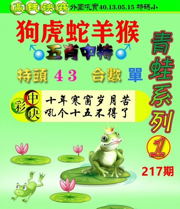 青蛙彩图 第217期