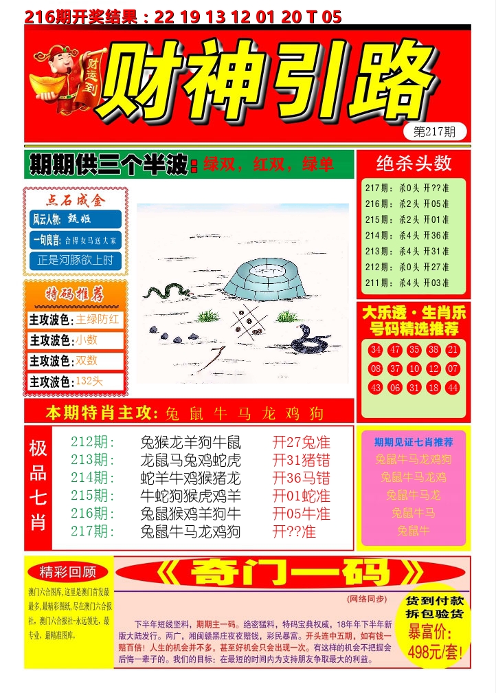 财神引路 第217期