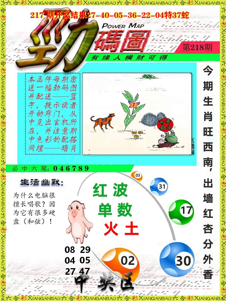 劲码图 第218期