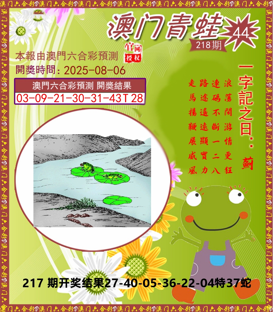 青蛙系列44 第218期