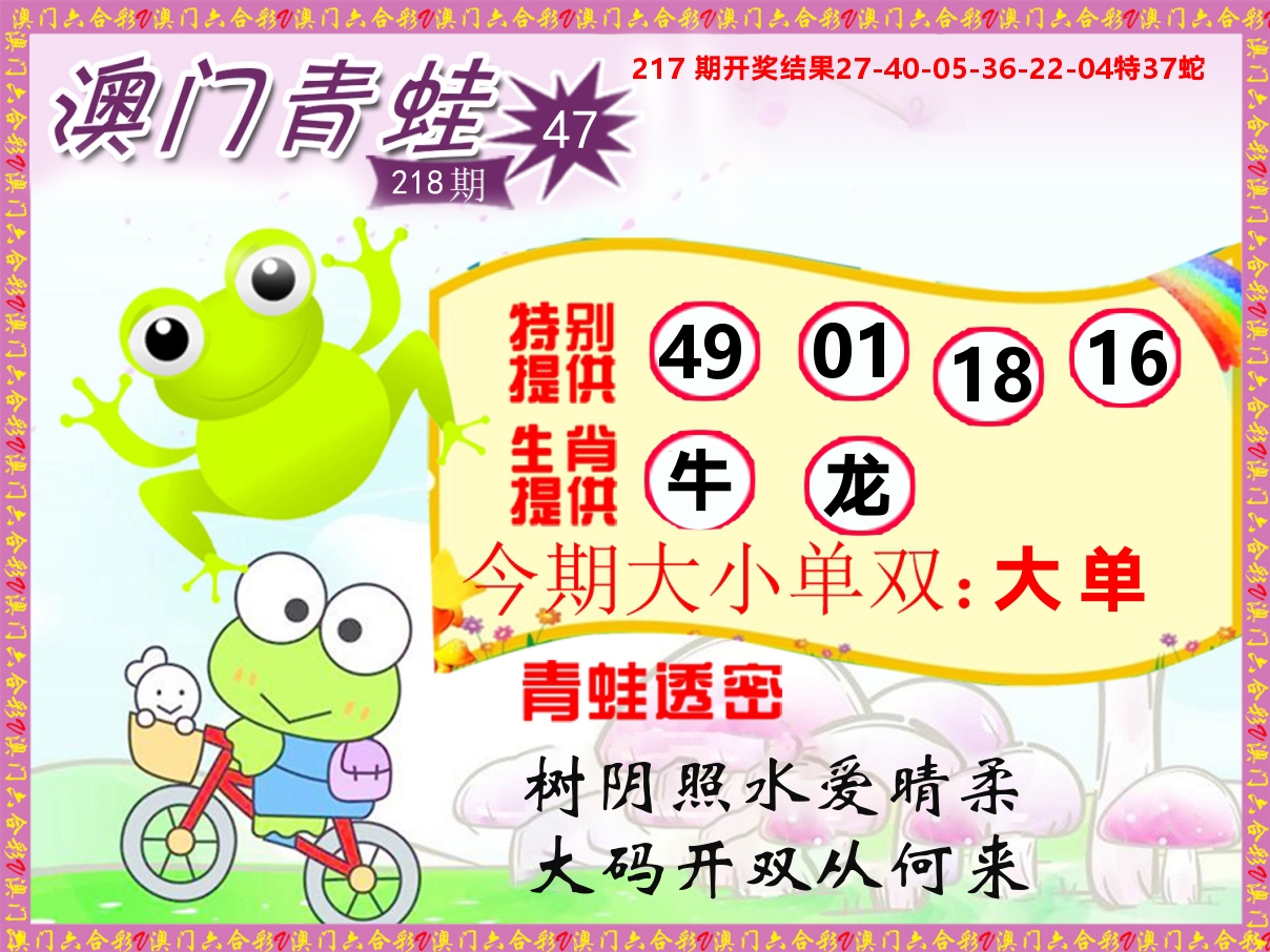 青蛙系列47 第218期
