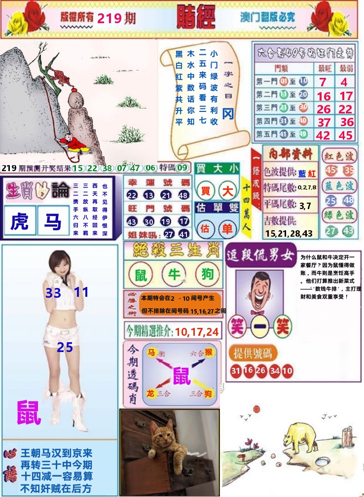 澳门赌经 第219期